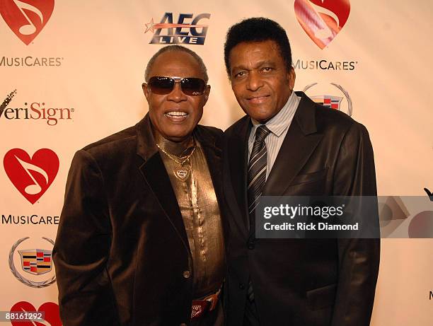 Sam Moore and Charley Pride