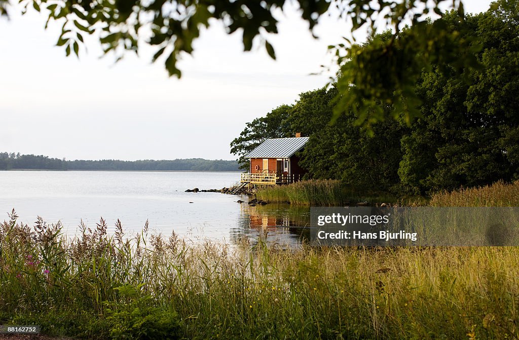 Sauna by the sea Aland archipelago Finland.