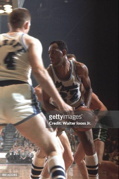 Finals: Los Angeles Lakers Elgin Baylor in action vs Boston Celtics. Game 3. Los Angeles, CA 4/20/1966 CREDIT: Walter Iooss Jr.