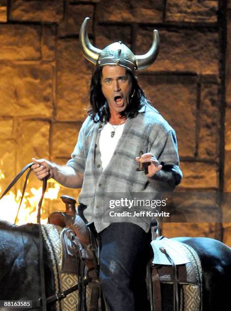 Actor Mel Gibson onstage at Spike TV's 2009 "Guys Choice Awards" held at the Sony Studios on May 30, 2009 in Los Angeles, California.