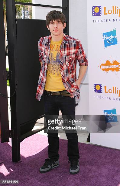 Carter Jenkins arrives to the "Game Day" presented by the Lollipop Theater Network held a Nickelodeon Animation Studios on May 3, 2009 in Burbank,...