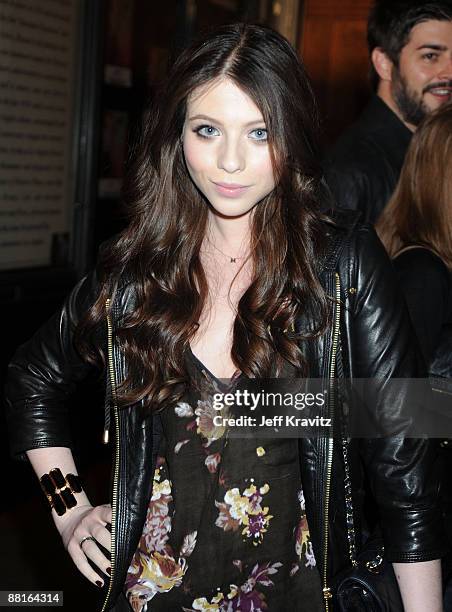 Actress Michelle Trachtenberg arrives at the launch of "DJ Hero" hosted by ActiVision held at The Wiltern on June 1, 2009 in Los Angeles, California.