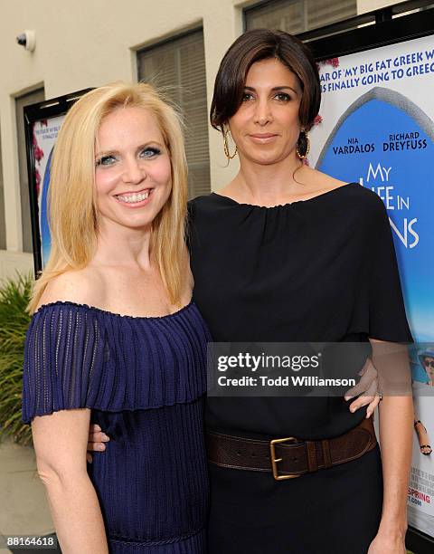 Producers Michelle Chydzik and Nathalie Marciano arrive at the Los Angeles premiere of ""My Life In Ruins" at the Zanuck Theater at 20th Century Fox...