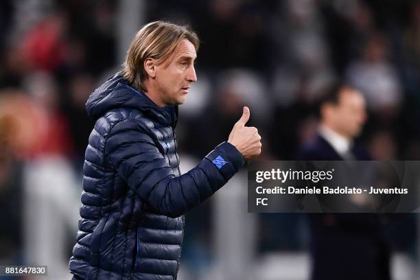 Davide Nicola during the Serie A match between Juventus and FC Crotone at Allianz Stadium on November 26, 2017 in Turin, Italy.