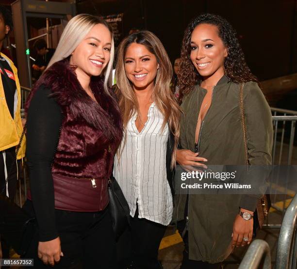 Sarah Vivan and Jessica Burciaga attend Lil Uzi Vert in Concert at The Tabernacle on November 28, 2017 in Atlanta, Georgia.