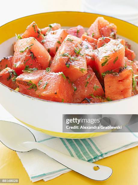 grilled watermelon salad - alexandra summers bildbanksfoton och bilder