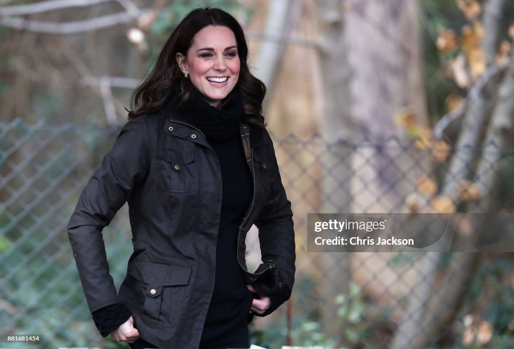 The Duchess Of Cambridge Visits Robin Hood Primary School