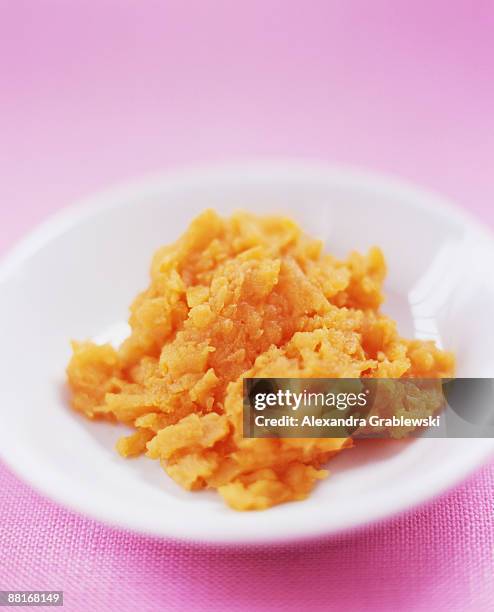 mashed sweet potatoes - mashed sweet potato stock pictures, royalty-free photos & images