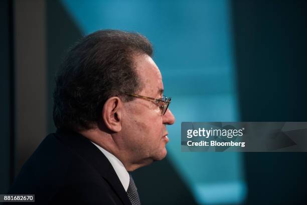 Vitor Constancio, vice president of the European Central Bank , speaks during a Bloomberg Television interview at the ECB headquarters in Frankfurt,...