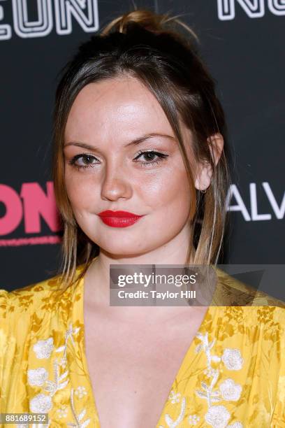 Emily Meade attends a screening of "I, Tonya" at Village East Cinema on November 28, 2017 in New York City.