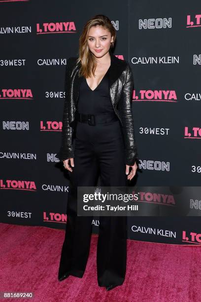 Christine Evangelista attends a screening of "I, Tonya" at Village East Cinema on November 28, 2017 in New York City.