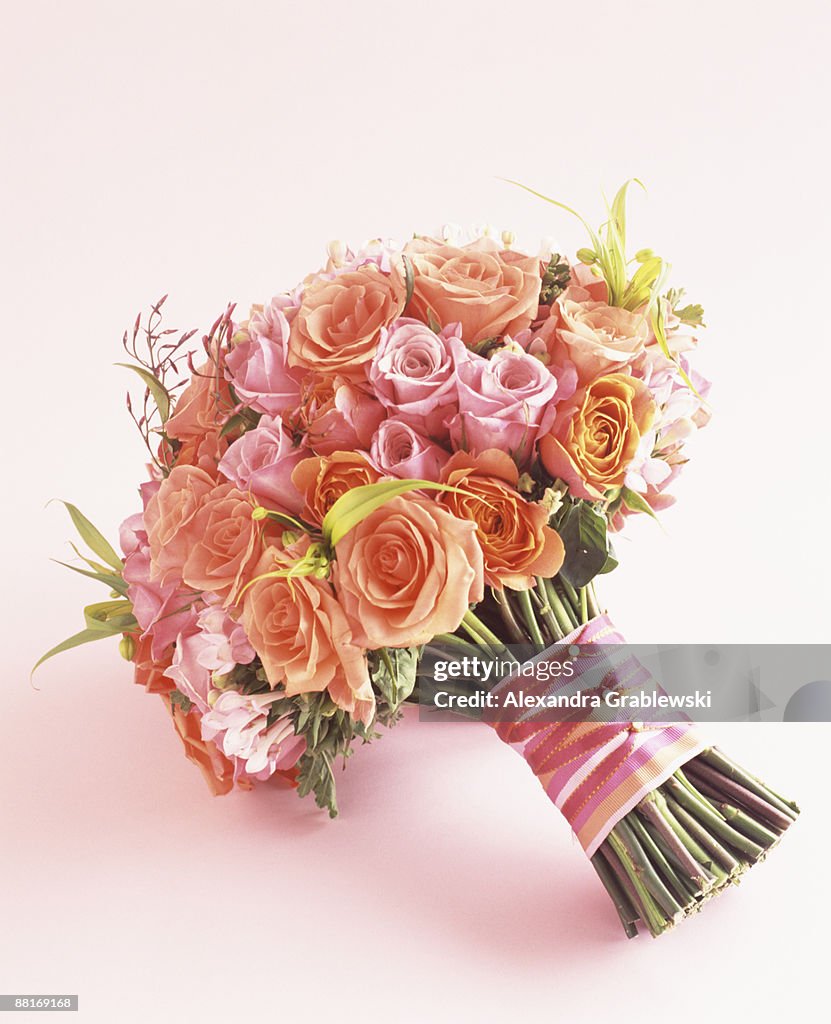 Bridal bouquet of roses