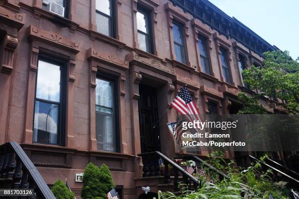General view of a Brownstone building in Brooklyn, New York, 24th February 2013.
