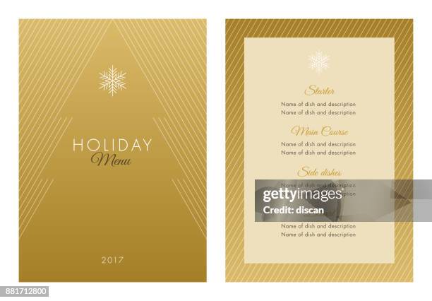 bildbanksillustrationer, clip art samt tecknat material och ikoner med semester-menyn mall. - christmas party invitation