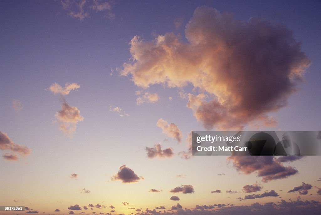 Clouds at sunset