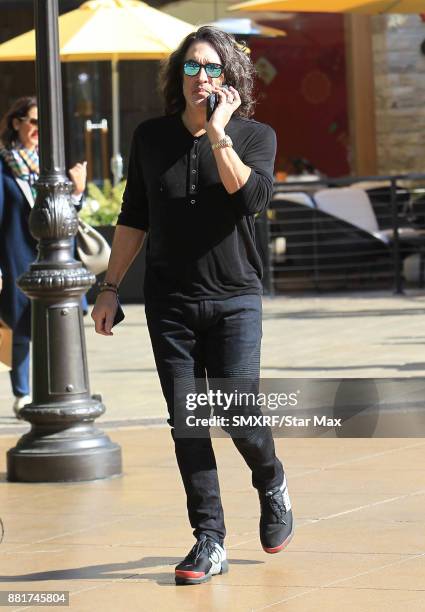 Musician Paul Stanley is seen on November 28, 2017 in Los Angeles, CA.