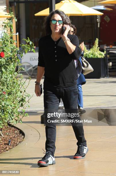 Musician Paul Stanley is seen on November 28, 2017 in Los Angeles, CA.