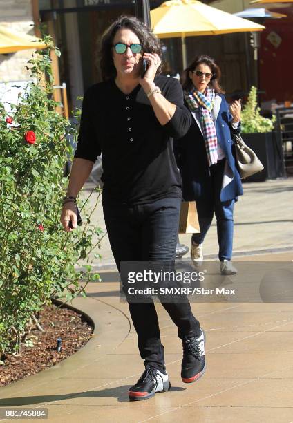 Musician Paul Stanley is seen on November 28, 2017 in Los Angeles, CA.