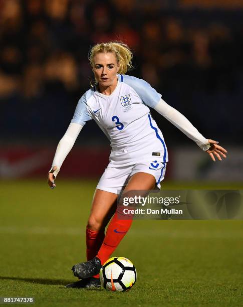 Alex Greenwood of England controls the ball during the FIFA Women's World Cup Qualifier between England and Kazakhstan at Weston Homes Community...