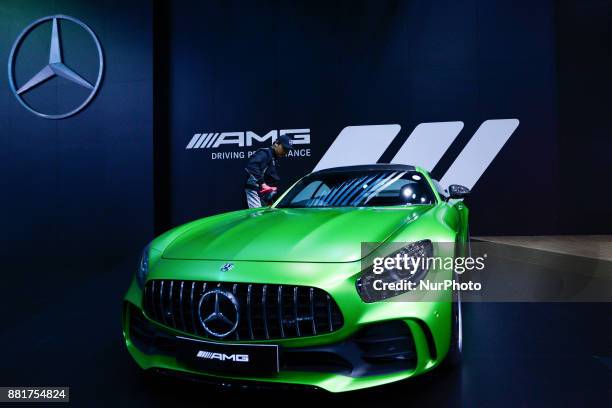 Mercedes AMG car on display during The 34th Thailand International Motor Expo 2017 at Muang Thong Thani in Bangkok, Thailand. 29 November 2017