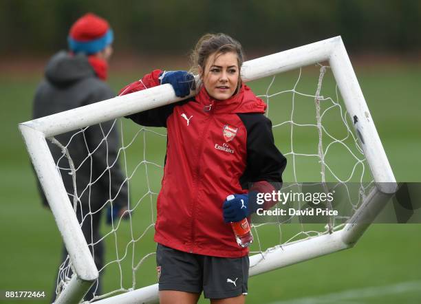 Jemma Rose of Arsenal Women during the Arsenal Womens Training Session at London Colney on November 29, 2017 in St Albans, England.