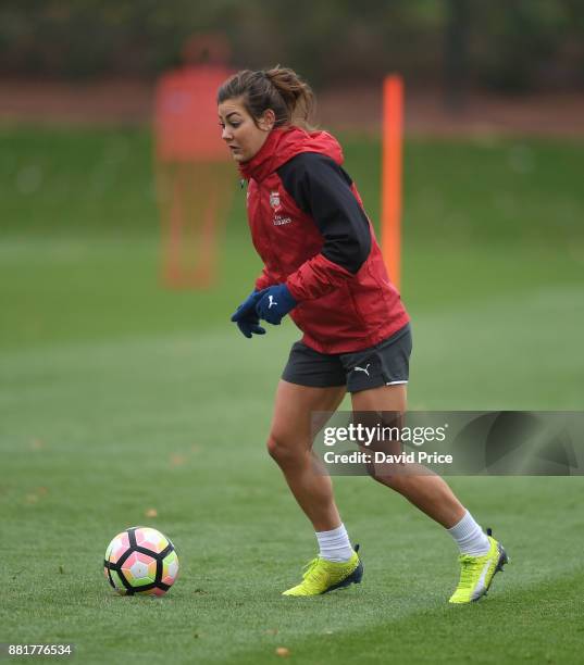 Jemma Rose of Arsenal Women during the Arsenal Womens Training Session at London Colney on November 29, 2017 in St Albans, England.