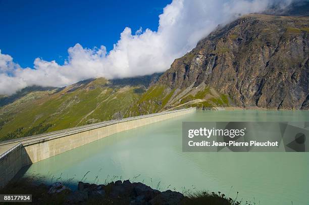 grande dixence dam, switzerland - grande dixence dam stock pictures, royalty-free photos & images