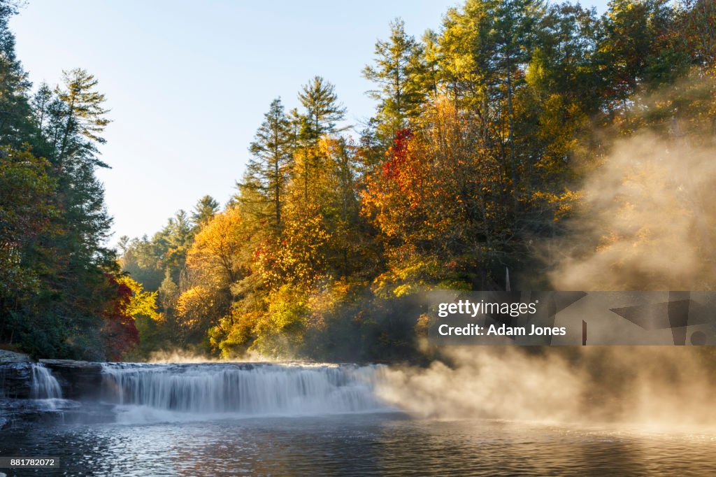 Autumn view of Hooker Falls