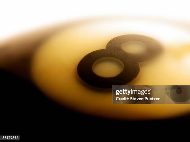 close up of an eight ball - pool ball stock pictures, royalty-free photos & images