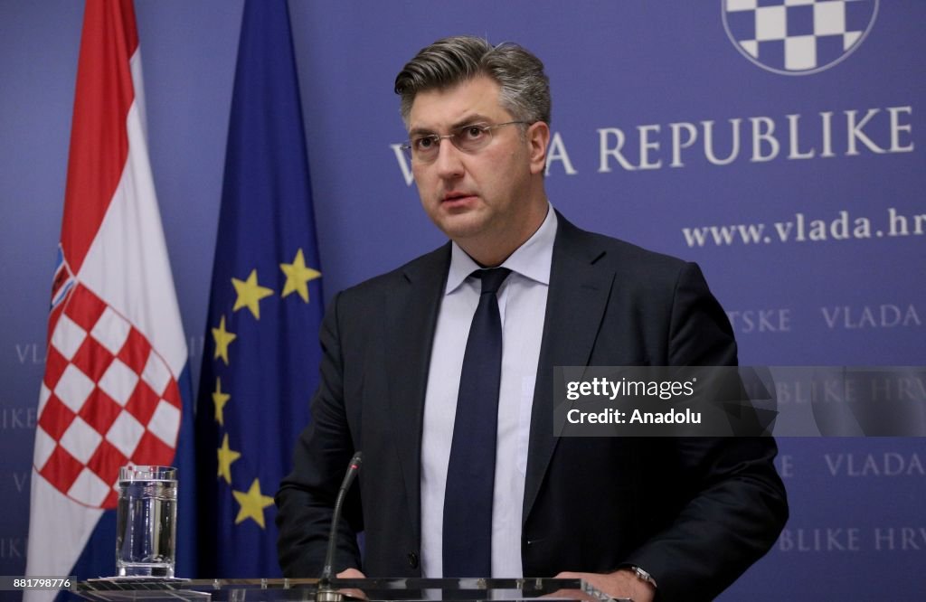 Prime Minister of Croatia Andrej Plenkovic...