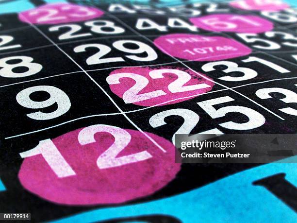 bingo card - sorte imagens e fotografias de stock