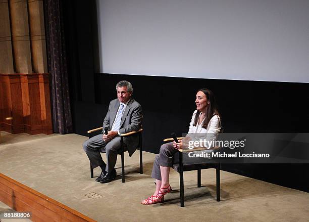 Smile Train Co-Founder and President Brian Mullaney and filmmaker Megan Mylan take part in a Q&A with the audience following the HBO Documentary...