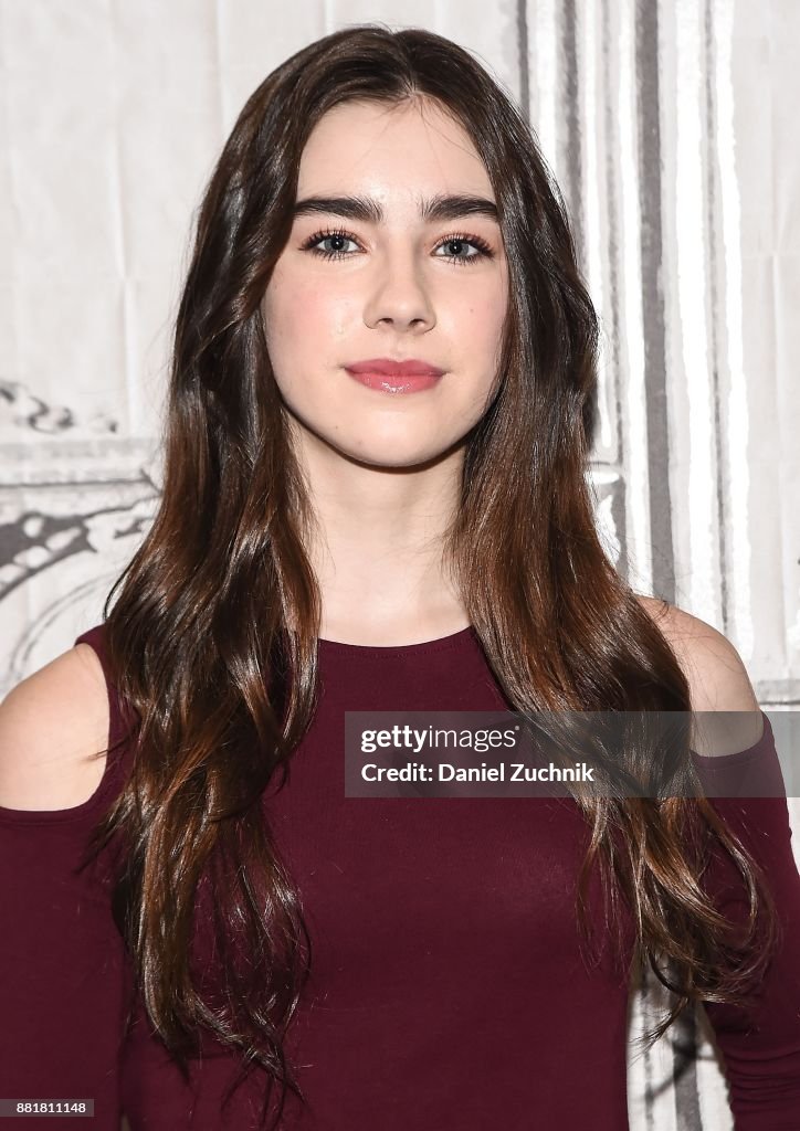 Actress Sterling Jerins attends the Build Series to discuss her new