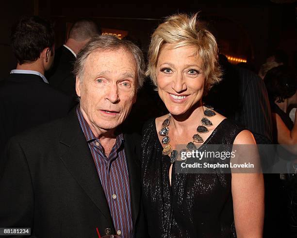 Personality Dick Cavett and actress Edie Falco attend the after party for the world premiere of "Nurse Jackie" on the Showtime Network at Le Parker...