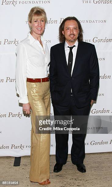 Director of Development of the Gordon Parks Foundation Diana Revson and Jed Root attend the Gordon Parks Foundation's Celebrating Fashion Awards Gala...