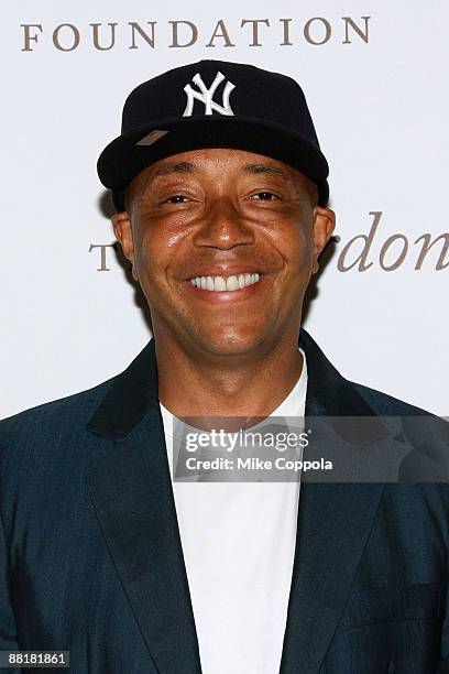 Record producer Russell Simmons attends the Gordon Parks Foundation's Celebrating Fashion Awards Gala at Gotham Hall June 2, 2009 in New York City.
