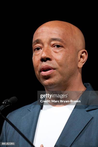 Russel Simmons attends the Gordon Parks Foundation's Celebrating Spring fashion awards gala at Gotham Hall on June 2, 2009 in New York City.