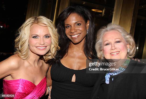 Kristin Chenoweth, Audra McDonald and Barbara Cook attend the American Theatre Wing's 2009 Spring Gala at Cipriani 42nd Street on June 1, 2009 in New...