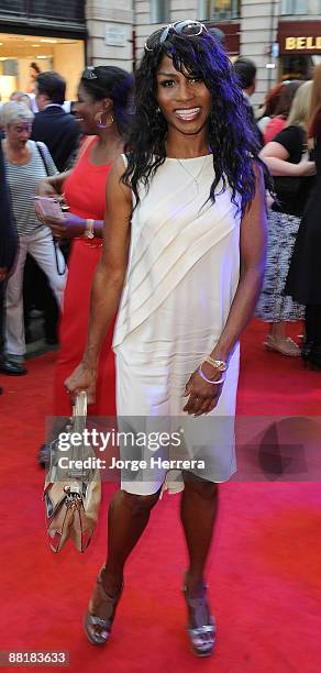 Sinitta attends the press night of Sister Act: The Musical at London Palladium on June 2, 2009 in London, England.