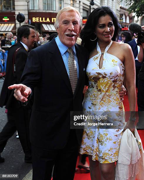 Bruce Forsyth and guest attend the press night of Sister Act: The Musical at London Palladium on June 2, 2009 in London, England.