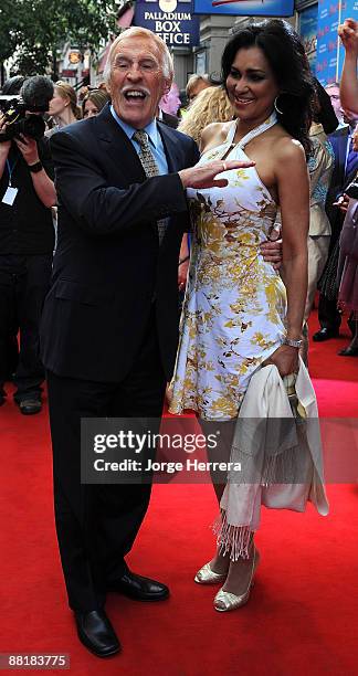 Bruce Forsyth and guest attend the press night of Sister Act: The Musical at London Palladium on June 2, 2009 in London, England.