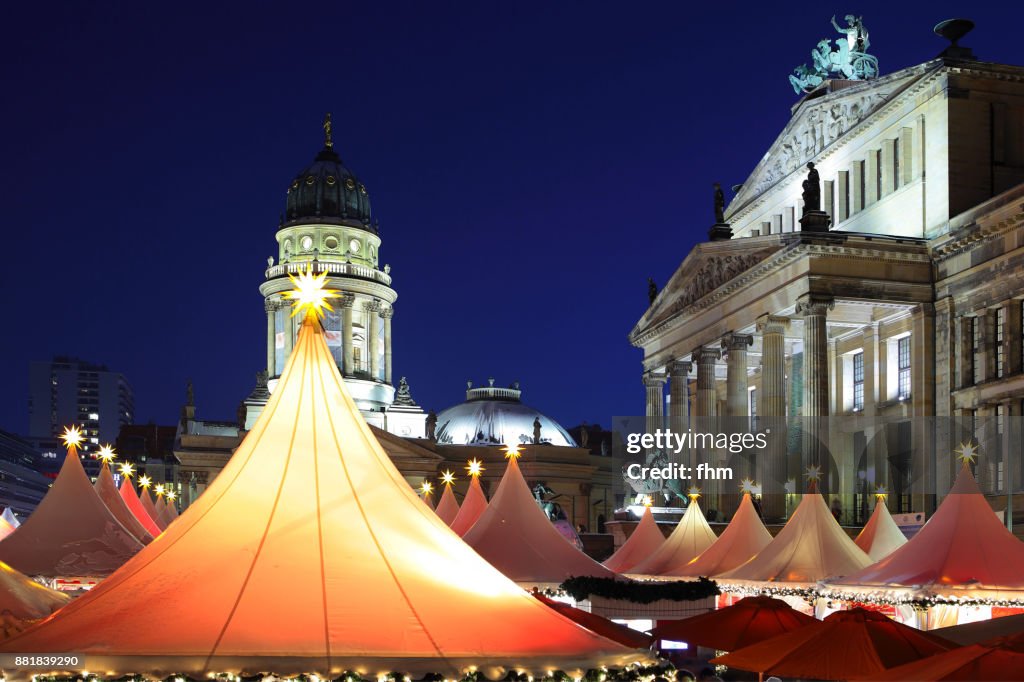 Christmas market at the Gendarmenmarkt (Berlin, Germany)