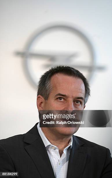 Magna Co-Chief Executive Siegfried Wolf speaks during a news conference at the headquarters of German car maker Adam Opel GmbH, a subsidiary company...