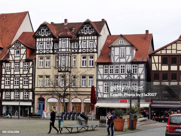 hannover's münden, the medieval city - musique médiévale et de la renaissance photos et images de collection