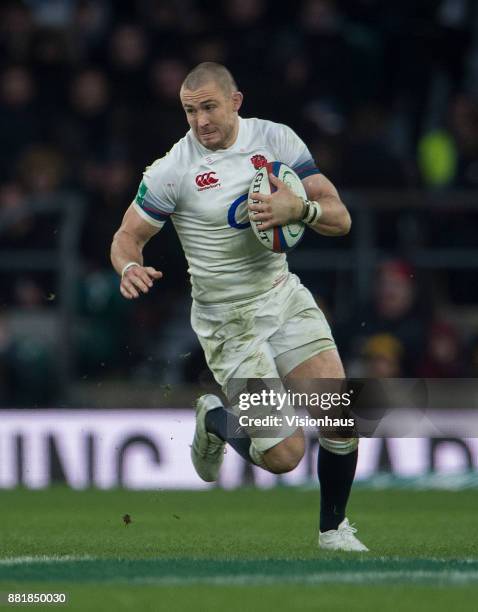 Mike Brown of England during the Old Mutual Wealth Series autumn international match between England and Samoa at Twickenham Stadium on November 25,...