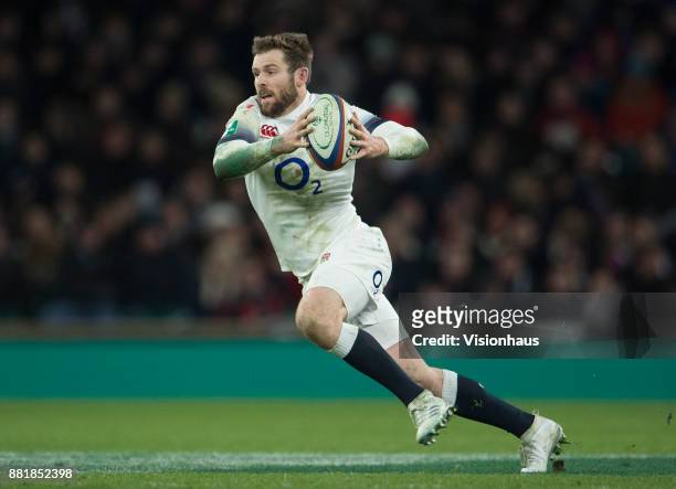 Elliot Daly of England during the Old Mutual Wealth Series autumn international match between England and Samoa at Twickenham Stadium on November 25,...