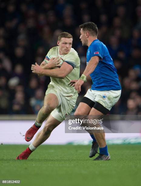 Sam Simmonds of England during the Old Mutual Wealth Series autumn international match between England and Samoa at Twickenham Stadium on November...