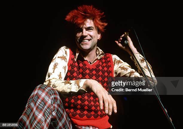 Campino of German punk band Die Toten Hosen performs on stage at the Jurahalle in Neumarkt, Germany in September 1990.