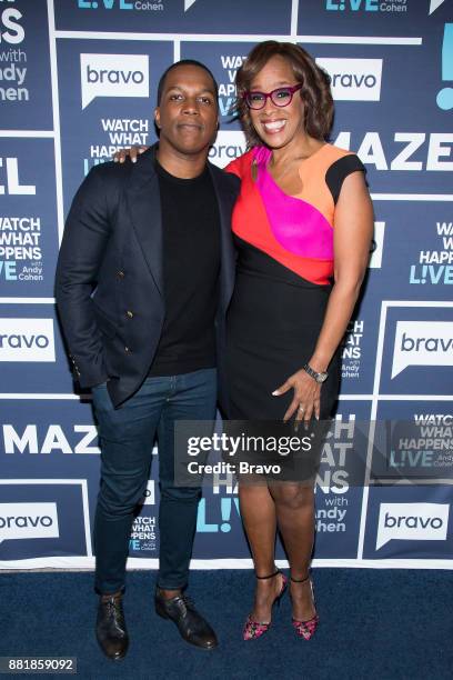 Pictured : Leslie Odom Jr. And Gayle King --