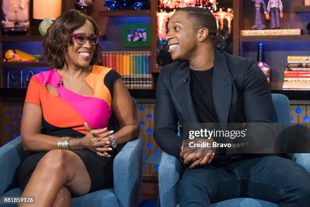 Pictured : Gayle King and Leslie Odom Jr. --